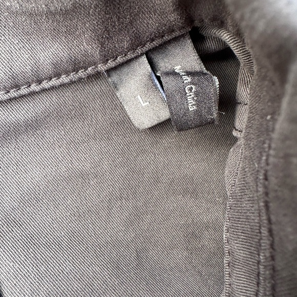 Theroy jacket women large black military snap button canvas - Picture 5 of 7